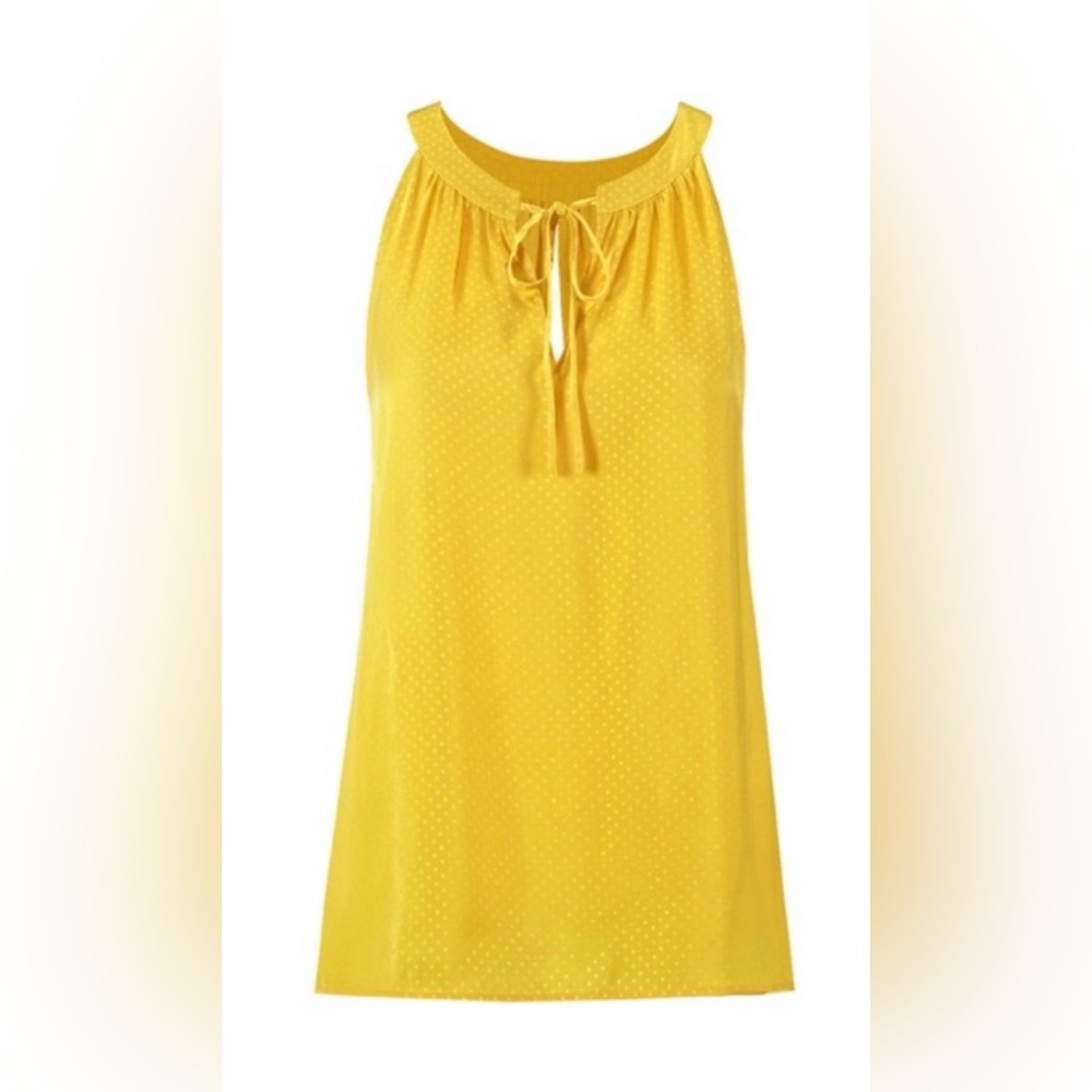 NWOT CAbi Women’s Sunshine Bright Yellow Blouse Top, Medium